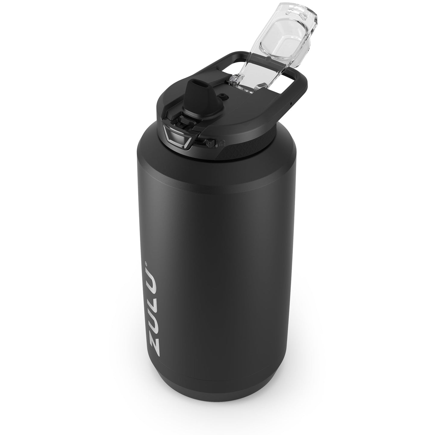 goals-stainless-steel-half-gallon-water-bottle-with-straw-f5 ZuluGoals64ozSSJug_Straw_AngleLidOpen_Keytography_Black.jpg